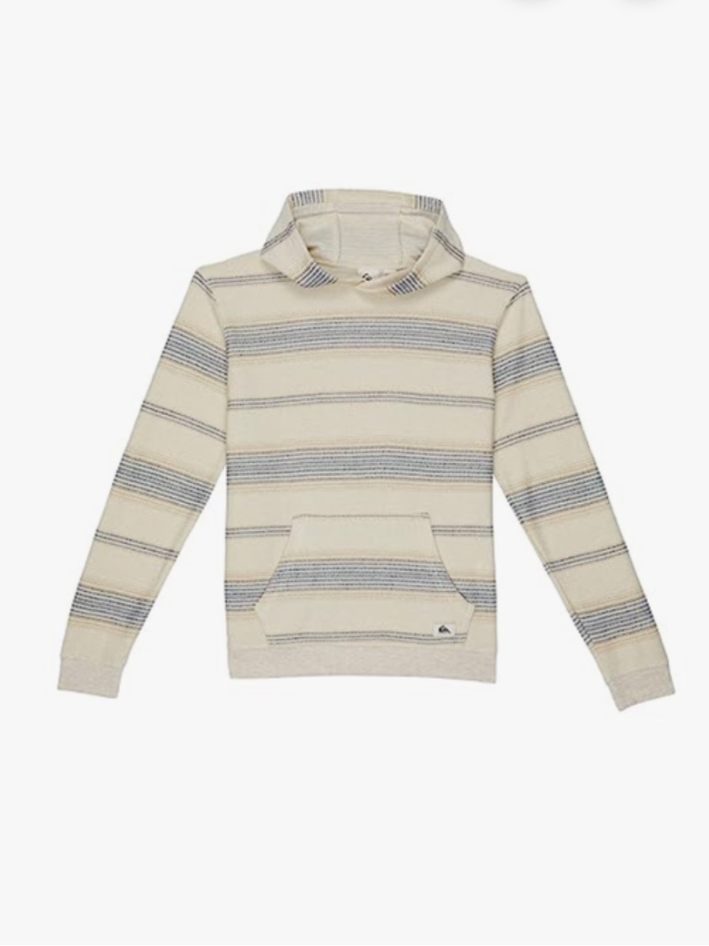 Quiksilver Great Otway Hoodie Striped Hooded Sweatshirt Bering Sea